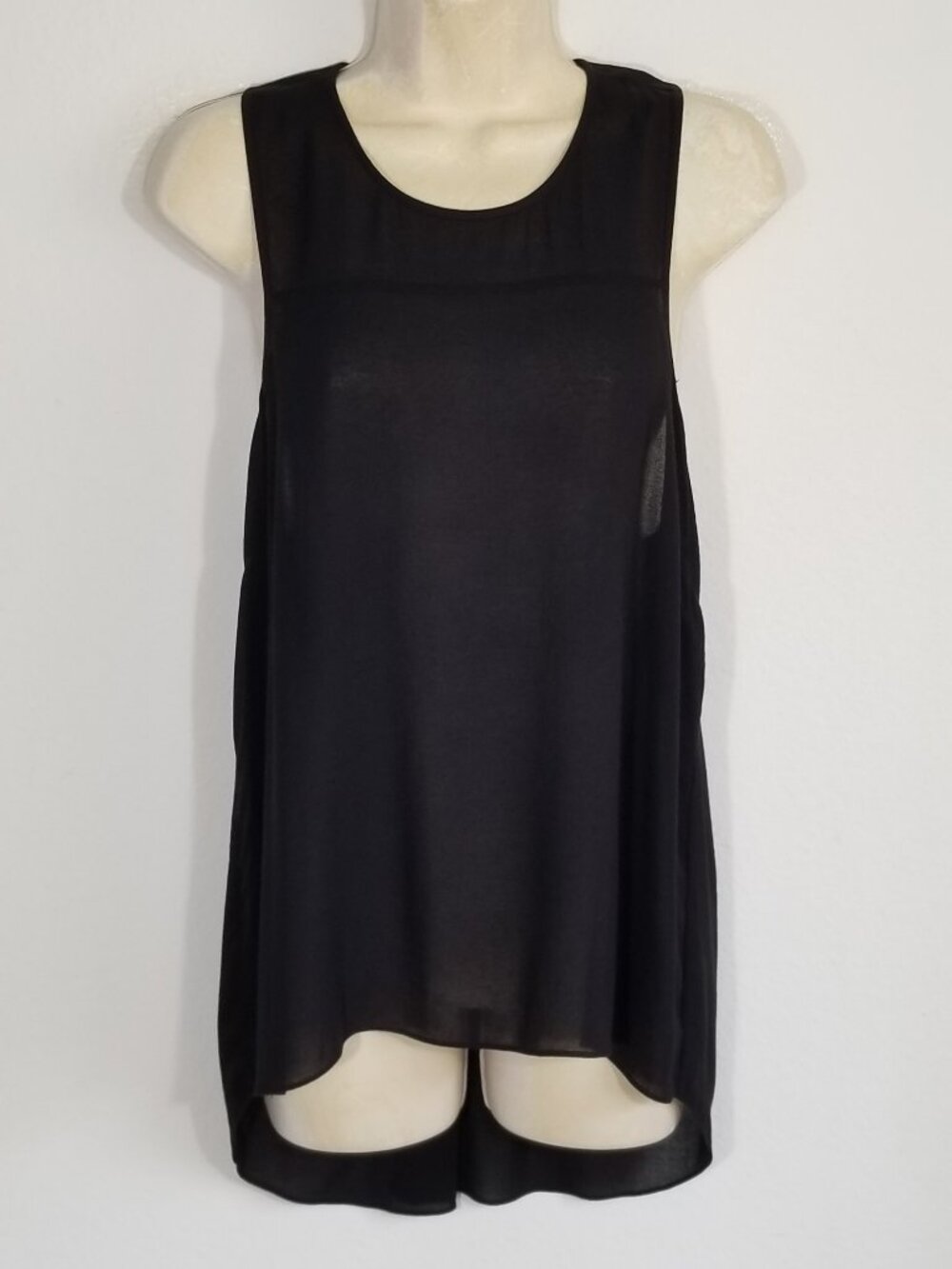 BCBGMAXAZRIA Jenina Draped Racerback Top Blouse 7086E1M